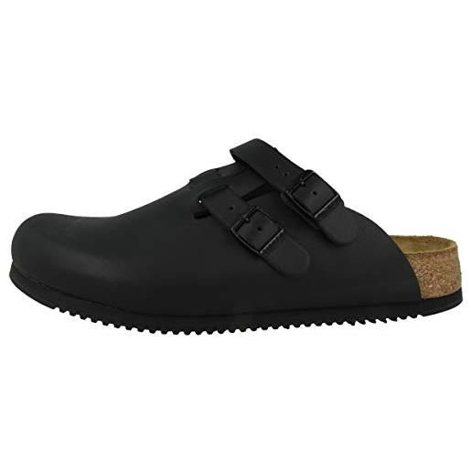 Birkenstock, sandalo kay sl, unisex per adulti, in pelle naturale, black black 1018227, 44 eu