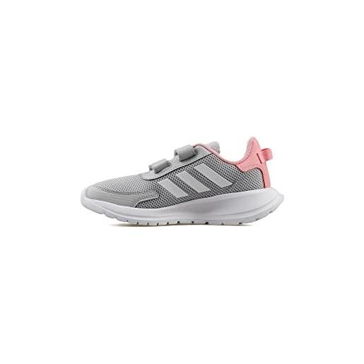 Adidas tensaur run c, scarpe da corsa unisex-bambini, halo blue ftwr white screaming pink, 28 eu