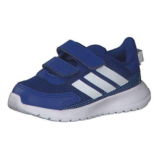 Adidas tensaur run i, scarpe da ginnastica, core black/solar red/grey six, 21 eu