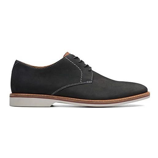 Clarks atticus lace, scarpe stringate derby uomo, nero (black-), 41 eu