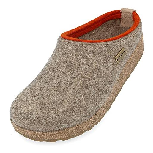 HAFLINGER grizzly kris felt slipper felt clog torba, taglia 41