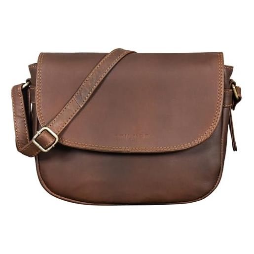 Pochette donna in vera pelle - Victoria - bronzo