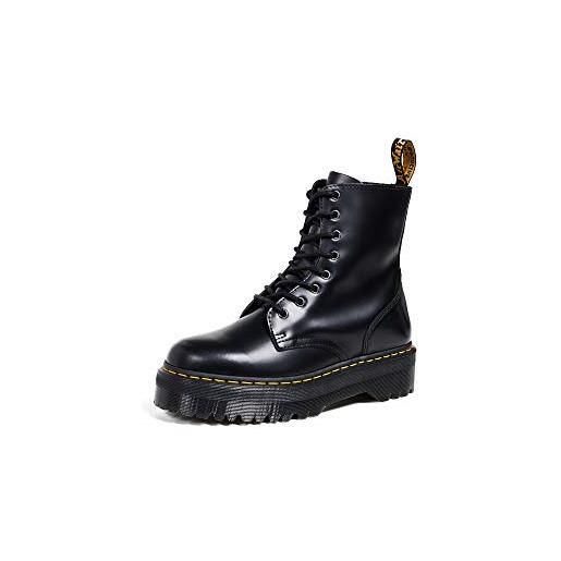 Dr. Martens jadon, scarpe stringate basse brogue unisex-adulto, nero (black polished), 41