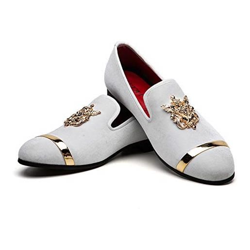 JITAI mocassini eleganti da uomo moda scarpe casual scarpe eleganti da uomo, rosso 07, 41 eu (8 uk)