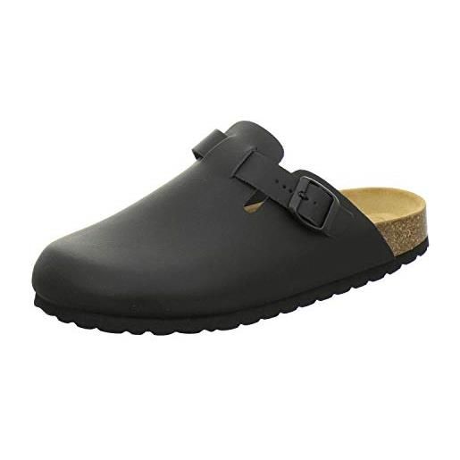 AFS-Schuhe 3900 zoccoli uomo comode pantofole uomo pantofole pantofole pantofole in pelle made in germany, navy glattl, 42 eu