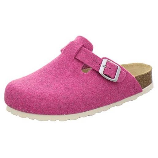 AFS-Schuhe pantofole da donna chiuse in feltro, comode e calde, made in germany, bacca, 41 eu