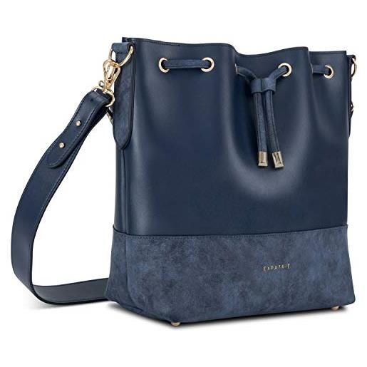 Expatrié borsa a mano blu sarah, da donna, con tracolla, realizzata in pelle sintetica, è ideale sia per il tempo libero, che per il lavoro - elegante e stylish