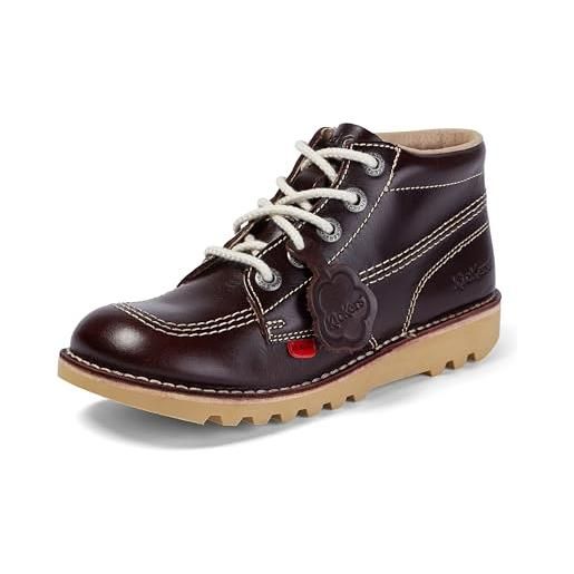 Kisses kickers unisex kids kick hi core boots, red (red/lt cream), 3 uk (36 eu)