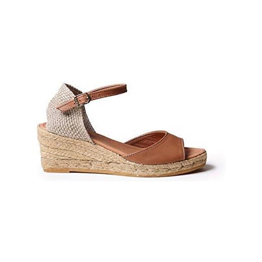 Toni Pons espadrillas da donna in pelle - llivia-p - cuero, 38 eu