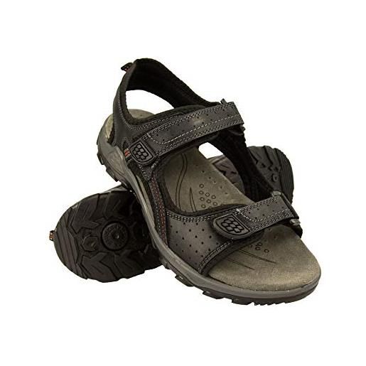 Zerimar sandali sportive uomo pelle | sandali estivi trekking | sandalia hiking uomo | sandali cuoio | sandali uomo esterni | colore: oliva taglia 46