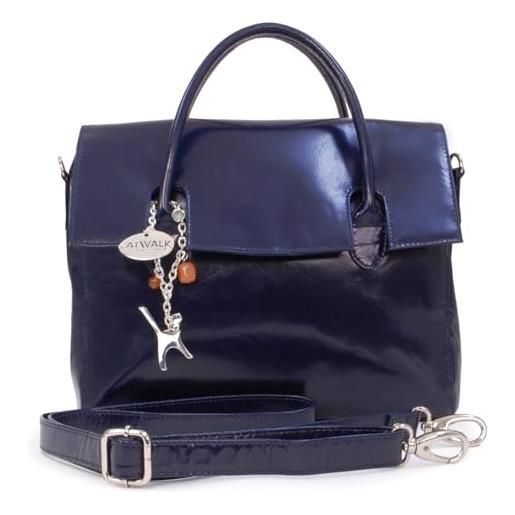 Catwalk Collection Handbags - vera pelle - borsa a tracolla da lavoro/borse a mano/spalla/messenger/borsa business/tracolla regolabile e rimovibile - per i. Pad/tablet - ella - rosso