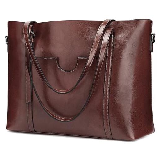 Borsa In Vera Pelle Donna - Tracolla Grande Capacità - Foto 12