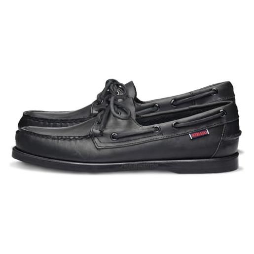 Scarpa da barca Sebago Docksides Portland in nabuck marrone