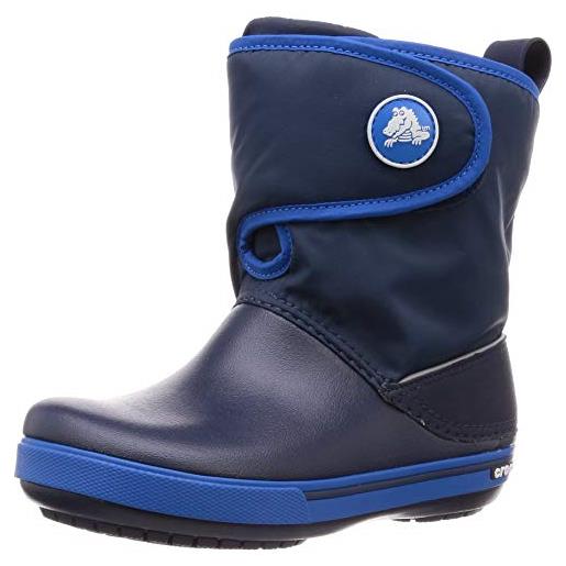 Crocs crocband ii. 5 gust boot stivali da neve, unisex - bambini, blu (navy/bright cobalt), 25/26 eu