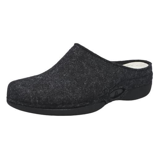 Berkemann lauren 01553-958, pantofole donna, grigio (dunkelgrau), 38 1/2