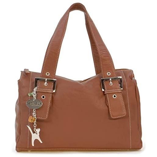 Catwalk Collection Handbags borsa in pelle a spalla di catwalk collection jane- rosso