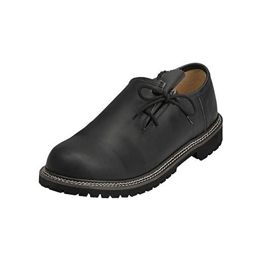TR Martha scarpe da uomo premium trachten - scarpe da uomo di alta qualità - scarpe in pelle per oktoberfest, nero lucido, 47 eu