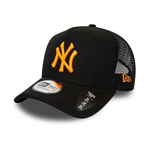 New Era york yankees frame adjustable trucker cap diamond era black/neon orange - one-size