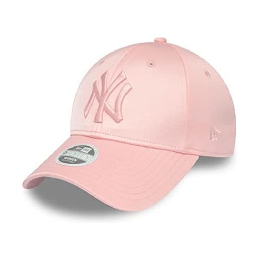 New Era york yankees mlb cap 9forty verstellbar basecap damen kappe metallic logo pink - one-size