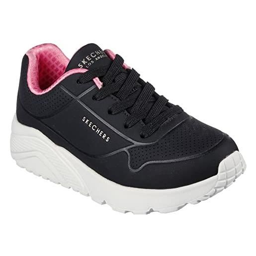 Skechers uno lite in my zone, sneaker bambine e ragazze, nero, 28 eu