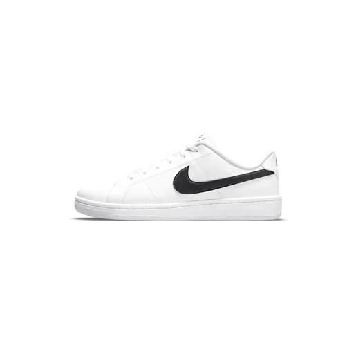 Nike court royale 2 nn, scarpe da ginnastica uomo, bianco nero, 45.5 eu