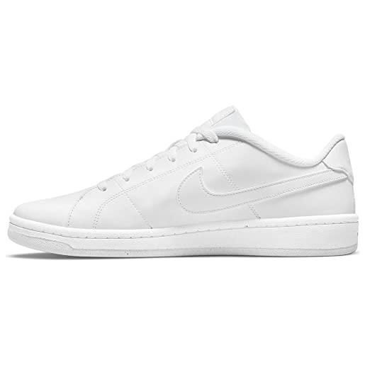 Nike court royale 2 better essential, scarpe da ginnastica uomo, bianco (white/white-white), 47.5 eu