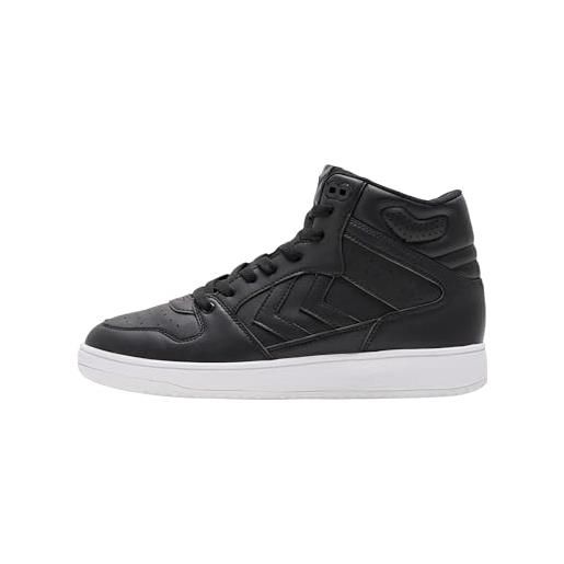 hummel st. Power play mid, scarpe da ginnastica unisex-adulto, nero, 39 eu