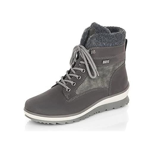 Remonte r8477, stivali da neve donna, grigio 45, 38 eu