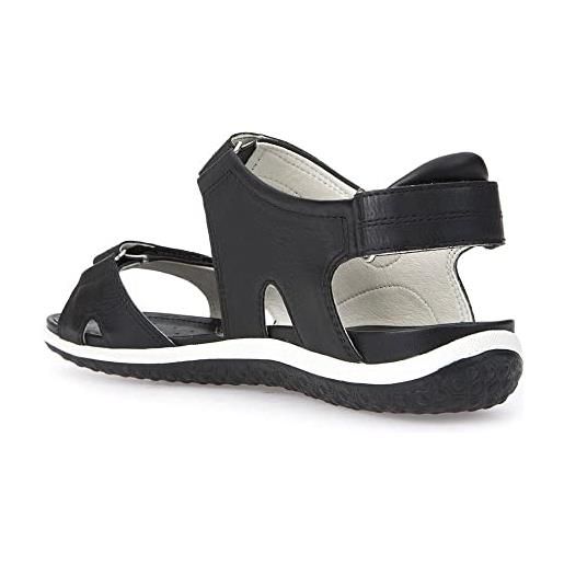 Geox d sandal vega a, sandali donna, nero (black), 42 eu