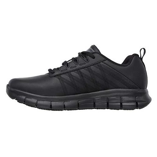 Skechers sure track erath-ii, scarpe da ginnastica da infilare, donna, nero (schwarz black leather blk), 39 eu