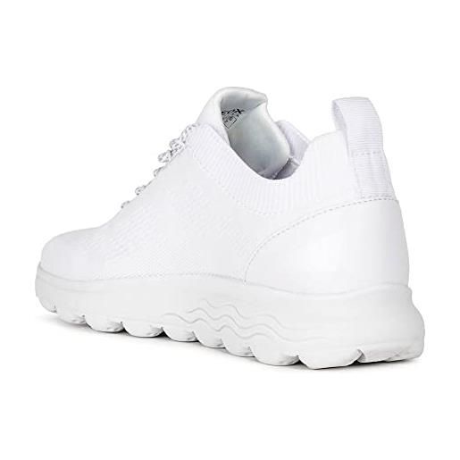 Geox d spherica a, sneakers donna, bianco (white), 37 eu