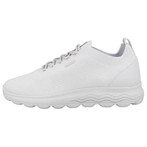 Geox d spherica a, sneakers donna, bianco (white), 41 eu