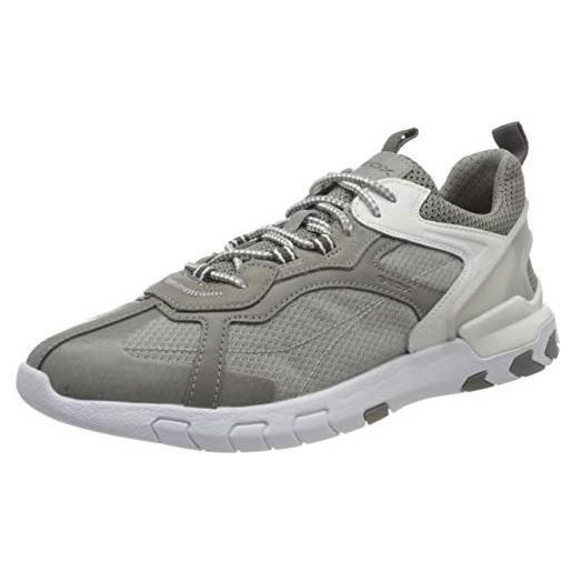 Geox u grecale a, sneakers uomo, grigio (grey), 40 eu