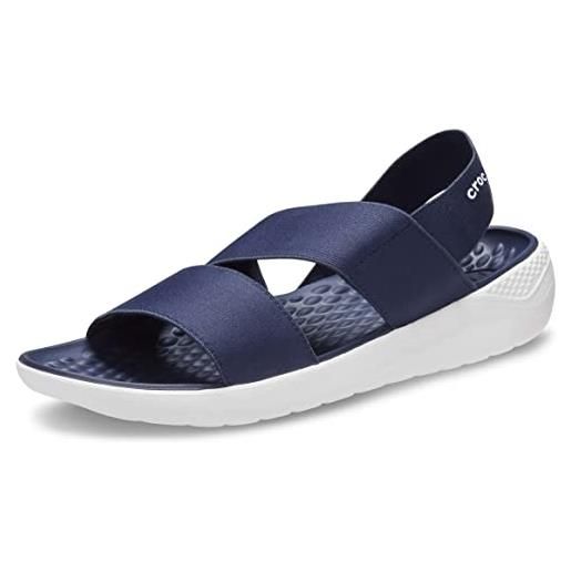 Crocs lite. Ride stretch sandal w - zoccoli, navy/white, 