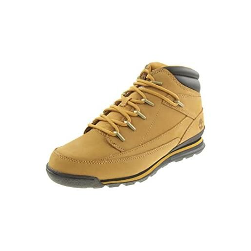 Timberland euro rock wr, stivali, uomo, wheat nubuck, 40 eu