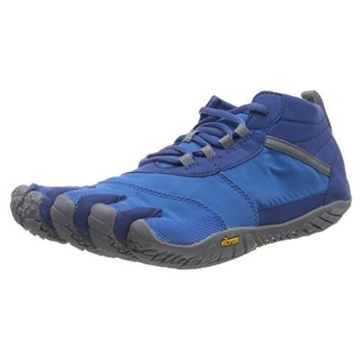 Vibram v-trek, scarpe da ginnastica uomo, blu/grigio, 43 eu
