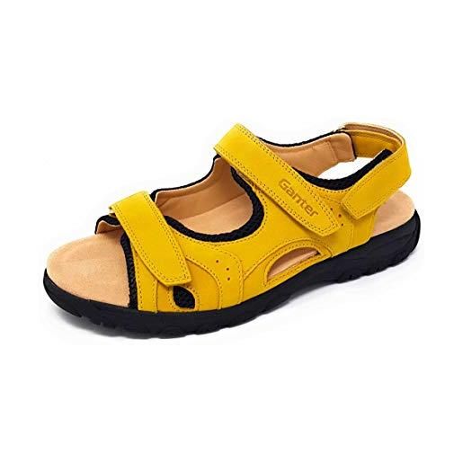 Ganter happy-h, sandali a punta chiusa donna, giallo (limone 8400), 37 eu larga
