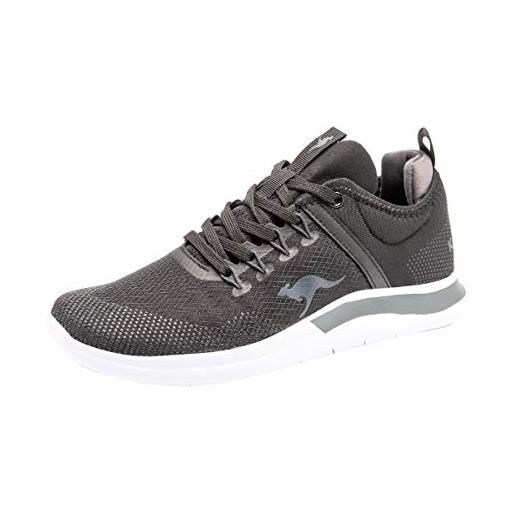 KangaROOS kg-nimble scarpe da ginnastica basse donna, nero (jet black/steel grey 5003), 37 eu