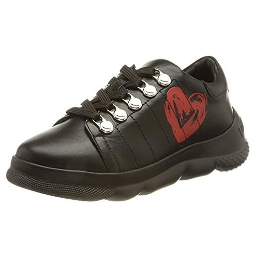 Love Moschino collezione autunno inverno 2021, scarpa donna, nero, 37 eu