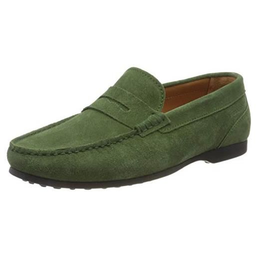 Sebago byron suede, mocassini, uomo, verde (green foliage t21), 39.5 eu