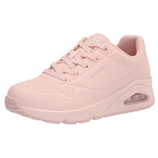 Skechers uno calci gelidi, scarpe da ginnastica donna, rivestimento in tessuto durabuck rosa, 40 eu