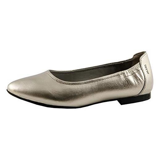 Marc Shoes aurelia, ballerine donna, nero (suede lamina black 00856), 42 eu
