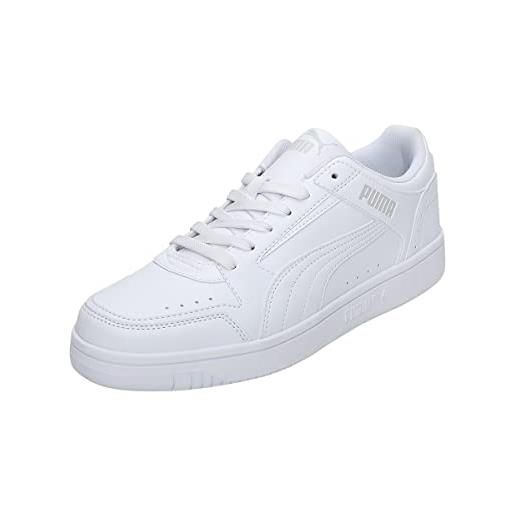 PUMA rebound joy low unisex - adulto, scarpe da ginnastica, puma white puma white gray violet, 43 eu