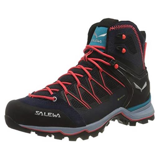 SALEWA ws mountain trainer lite mid gore-tex, scarponi da trekking e da escursionismo donna, premium navy/blue fog, 40.5 eu