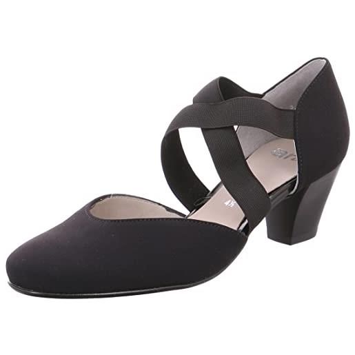 Ara toulouse 12-33439-69, scarpe col tacco donna, nero (schwarz), 37 eu (6.5 us)