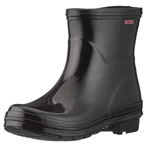 Skechers rain check-neon puddles, stivali in gomma donna, black, 38 eu