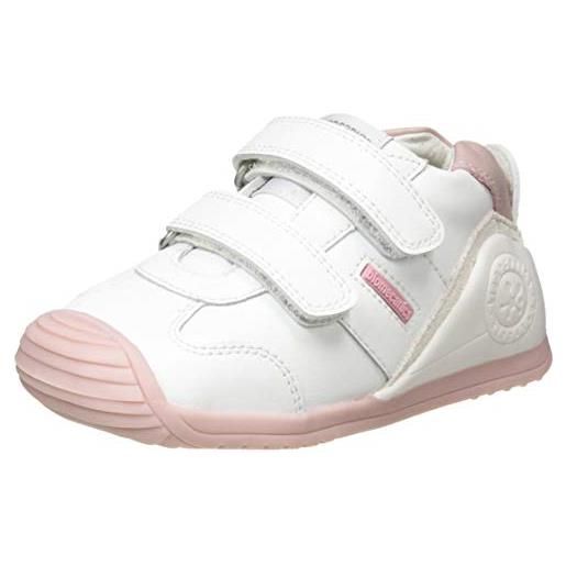 Biomecanics 151157, scarpe da ginnastica bambina, bianco e rosa super soft, 23 eu