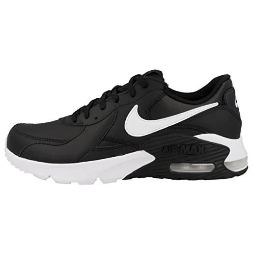 Nike air max excee leather, scarpe da ginnastica uomo, nero (black/black-black-lt smoke gre), 47.5 eu