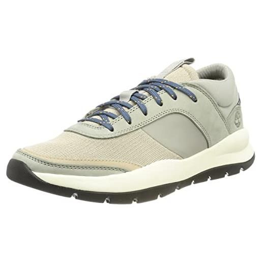 Timberland boroughs project oxford basic scarpe da ginnastica uomo, grigio (light grey nubuck), 40 eu
