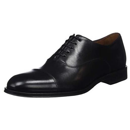 Lottusse l6965, scarpe stringate oxford uomo, nero (ebony negro), 45 eu